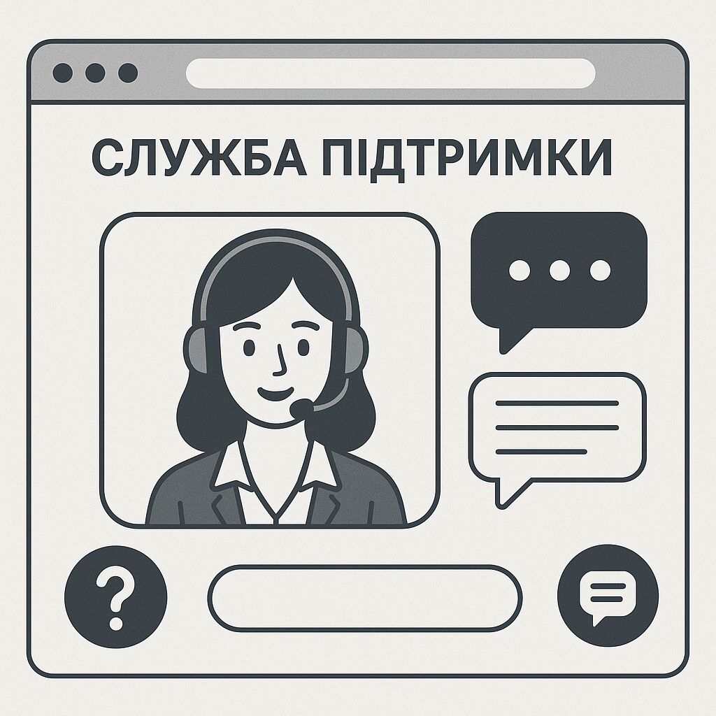 Служба підтримки користувачів на сайті